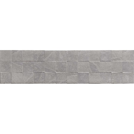 Mexen Icon Lyon Grigio glazed rectified ceramic tile G1, wall tile 120 x 30 cm, matte - TL712-120-030-51