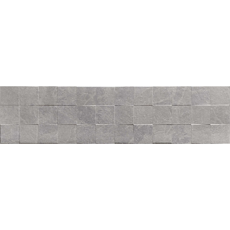 Mexen Icon Lyon Grigio glazed rectified ceramic tile G1, wall tile 120 x 30 cm, matte - TL712-120-030-51