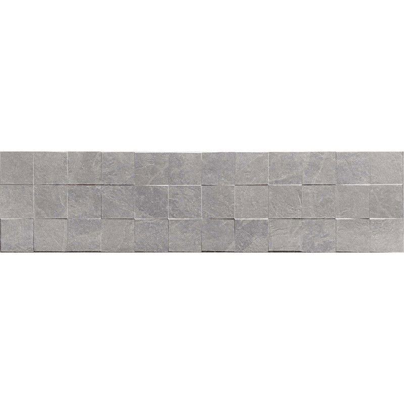 Mexen Icon Lyon Grigio glazed rectified gres tile G1, floor-wall tile 120 x 30 cm, matte - TL712-120-030-51