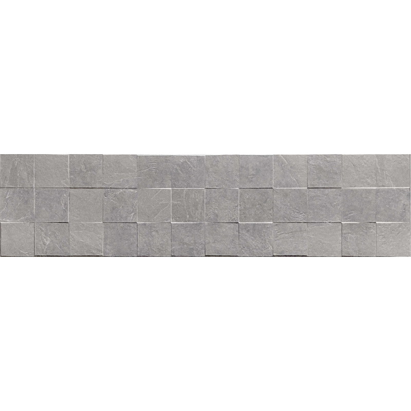 Mexen Icon Lyon Grigio glazed rectified ceramic tile G1, wall tile 120 x 30 cm, matte - TL712-120-030-51