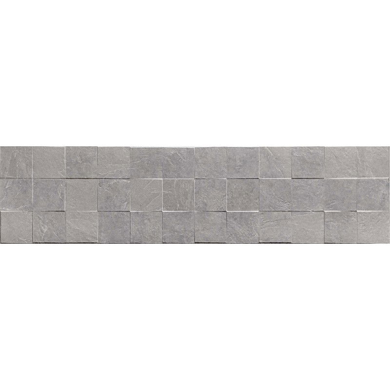 Mexen Icon Lyon Grigio glazed rectified gres tile G1, floor-wall tile 120 x 30 cm, matte - TL712-120-030-51