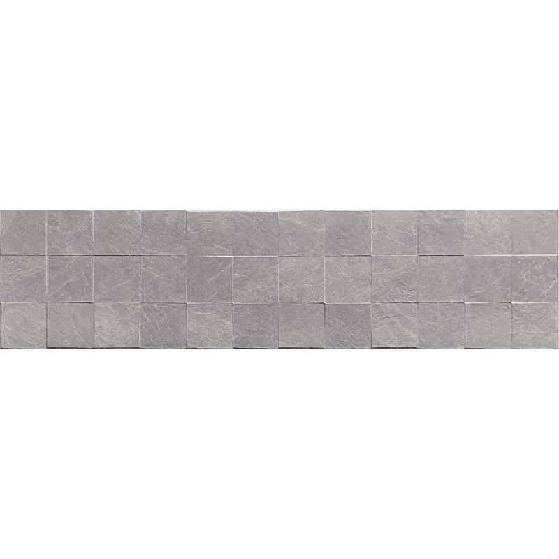 Mexen Icon Lyon Grigio glazed rectified ceramic tile G1, wall tile 120 x 30 cm, matte - TL712-120-030-51