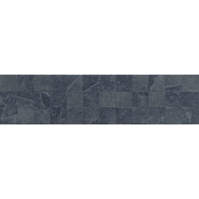 Mexen Icon Lyon Nero glazed rectified gres tile G1, floor and wall tile 120 x 30 cm, matte - TL712-120-030-52