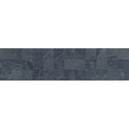 Mexen Icon Lyon Nero glazed rectified gres tile G1, floor and wall tile 120 x 30 cm, matte - TL712-120-030-52