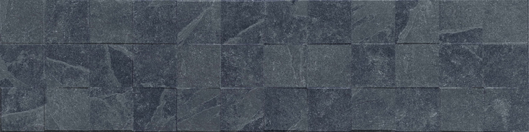 Mexen Icon Lyon Nero glazed porcelain rectified. G1, wall tile 120 x 30 cm, matte - TL712-120-030-52