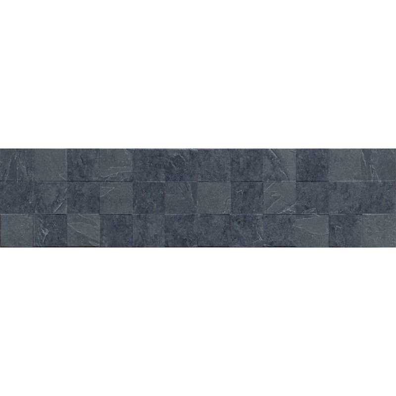 Mexen Icon Lyon Nero glazed rectified gres tile G1, floor and wall tile 120 x 30 cm, matte - TL712-120-030-52
