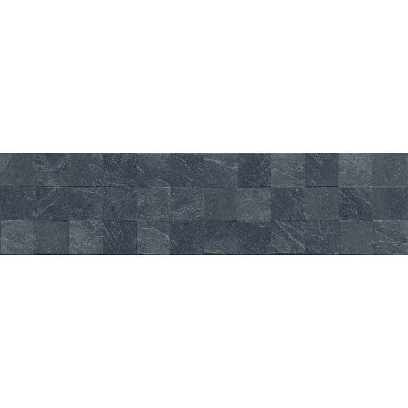 Mexen Icon Lyon Nero glazed rectified gres tile G1, floor and wall tile 120 x 30 cm, matte - TL712-120-030-52