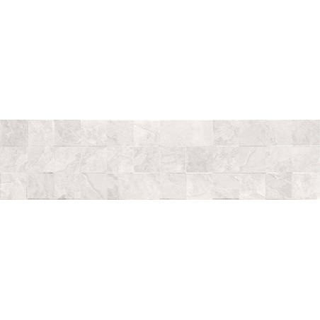 Mexen Icon Lyon Bianco glazed rectified tile G1, wall tile 120 x 30 cm, matte - TL712-120-030-53