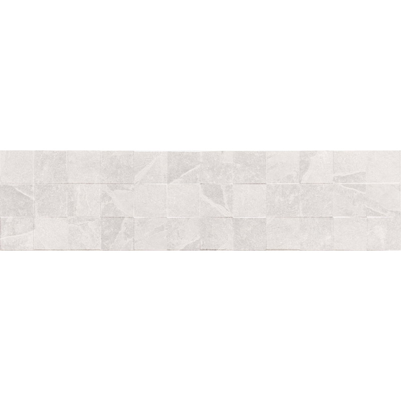 Mexen Icon Lyon Bianco glazed rectified tile G1, wall tile 120 x 30 cm, matte - TL712-120-030-53
