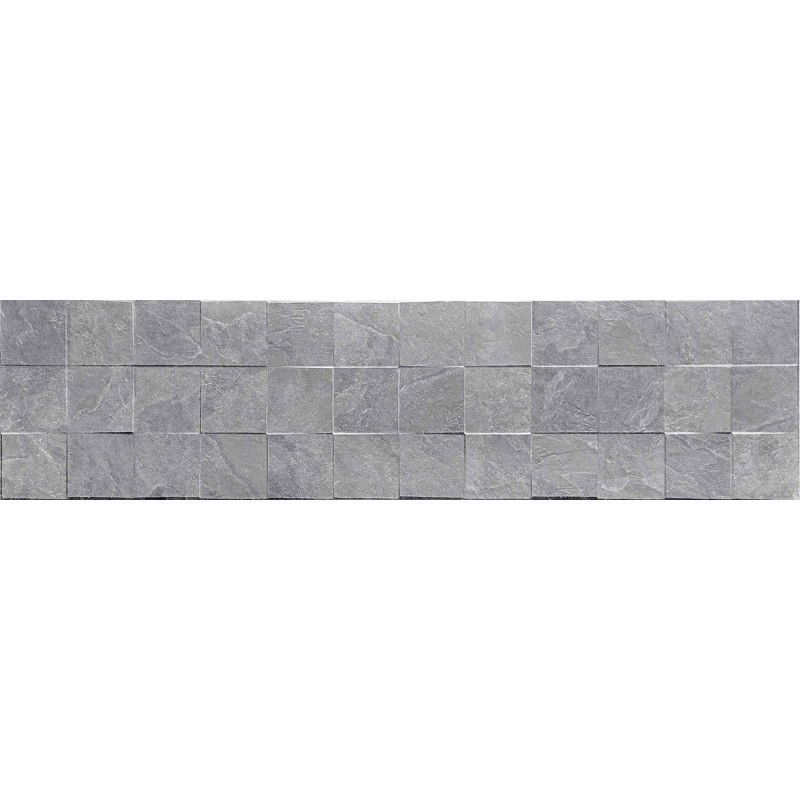 Mexen Icon Lyon Grey glazed rectified G1, floor-wall tile 120 x 30 cm, matte - TL712-120-030-54