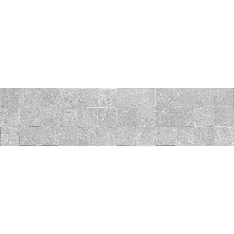 Mexen Icon Lyon Silver glazed porcelain rectified G1, floor-wall tile 120 x 30 cm, matt - TL712-120-030-55