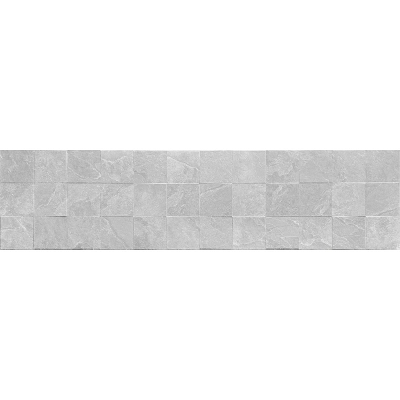 Mexen Icon Lyon Silver glazed rectified stoneware, wall tile 120 x 30 cm, matte - TL712-120-030-55