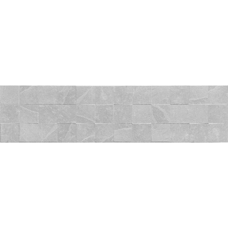 Mexen Icon Lyon Silver glazed porcelain rectified G1, floor-wall tile 120 x 30 cm, matt - TL712-120-030-55