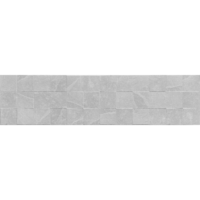 Mexen Icon Lyon Silver glazed rectified stoneware, wall tile 120 x 30 cm, matte - TL712-120-030-55