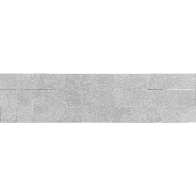 Mexen Icon Lyon Silver glazed rectified porcelain tile G1, wall tile 120 x 30 cm, matte - TL712-120-030-55