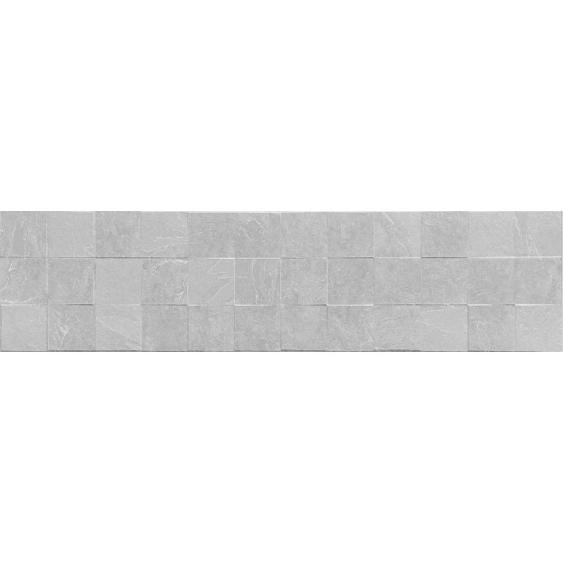 Mexen Icon Lyon Silver glazed rectified stoneware, wall tile 120 x 30 cm, matte - TL712-120-030-55