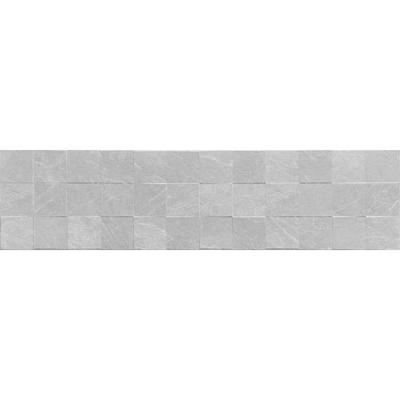Mexen Icon Lyon Silver glazed porcelain rectified G1, floor-wall tile 120 x 30 cm, matt - TL712-120-030-55