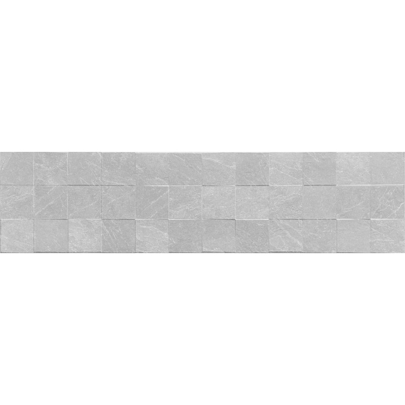 Mexen Icon Lyon Silver glazed rectified stoneware, wall tile 120 x 30 cm, matte - TL712-120-030-55