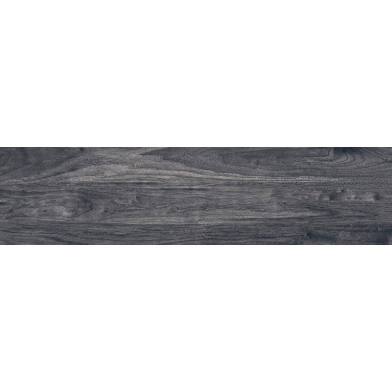Mexen Riga Black Glazed Rect. G1, Wood-like Floor and Wall Tile 120 x 30 cm, Matte - TL713-120-030-00