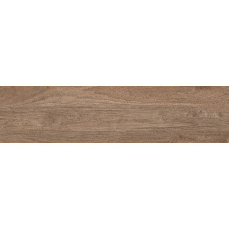 Mexen Riga Brown glazed rectified stoneware tile, wood-like floor-wall tile 120 x 30 cm, matte - TL713-120-030-01
