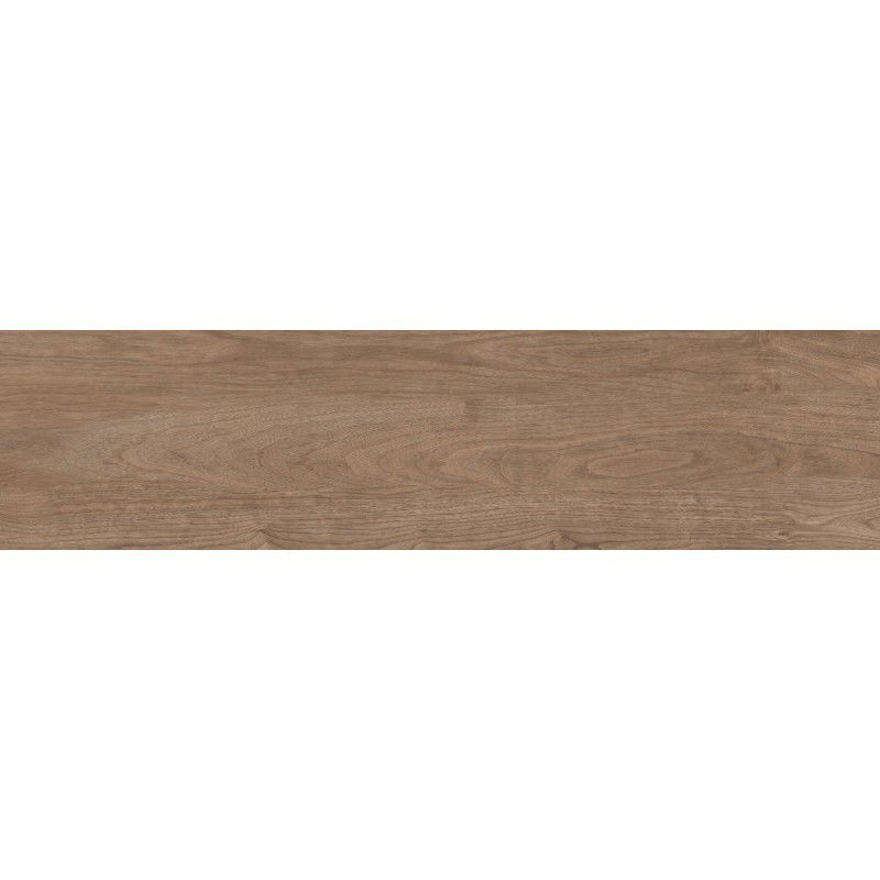 Mexen Riga Brown glazed rectified stoneware tile, wood-like floor-wall tile 120 x 30 cm, matte - TL713-120-030-01
