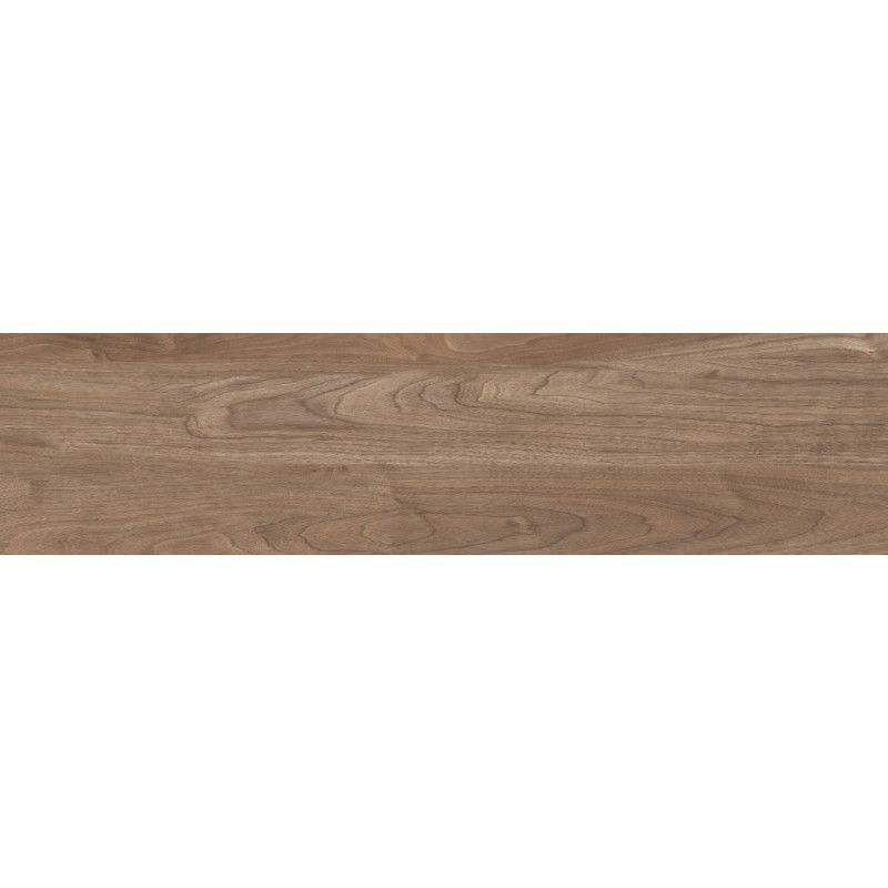 Mexen Riga Brown glazed rectified stoneware tile, wood-like floor-wall tile 120 x 30 cm, matte - TL713-120-030-01
