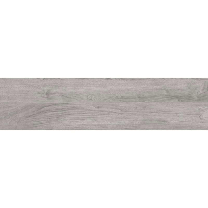 Mexen Riga Rectified Glazed Gray Porcelain Tile G1, Wood-like Floor and Wall Tile 120 x 30 cm, Matte - TL713-120-030-04
