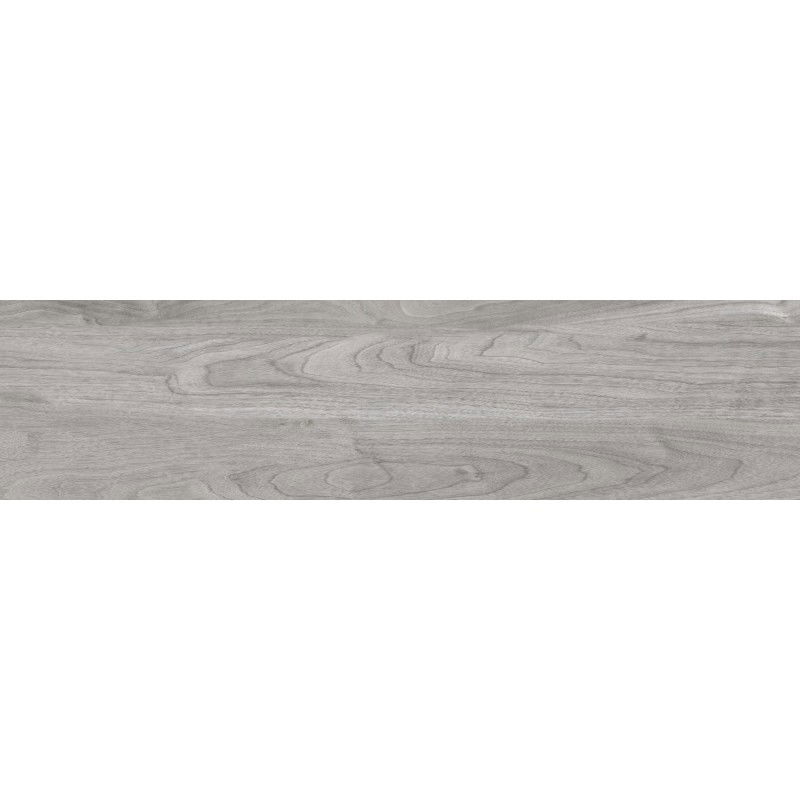 Mexen Riga Rectified Glazed Gray Porcelain Tile G1, Wood-like Floor and Wall Tile 120 x 30 cm, Matte - TL713-120-030-04