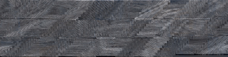 Mexen Riga Lyon Black glazed rectified porcelain tile G1, wood-like floor-wall tile 120 x 30 cm, matte - TL713-120-030-50