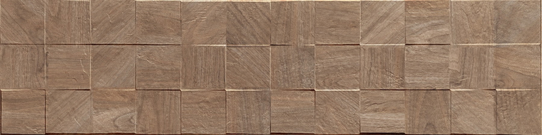 Mexen Riga Lyon Brown glazed stoneware rectified. G1, wall wood-like tile 120 x 30 cm, matte - TL713-120-030-51