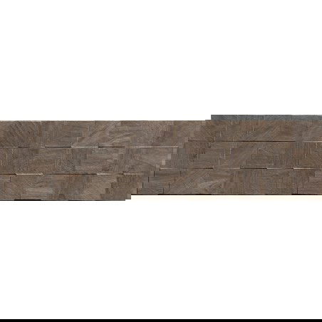Mexen Riga Lyon Choco glazed rectified tile G1, wood-like wall tile 120 x 30 cm, matte - TL713-120-030-52