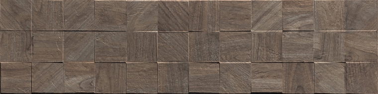 Mexen Riga Lyon Choco glazed rectified G1, wood-like wall tile 120 x 30 cm, matte - TL713-120-030-52