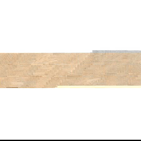 Mexen Riga Lyon Crema glazed rectified porcelain stoneware, wood-like wall tile 120 x 30 cm, matte - TL713-120-030-53