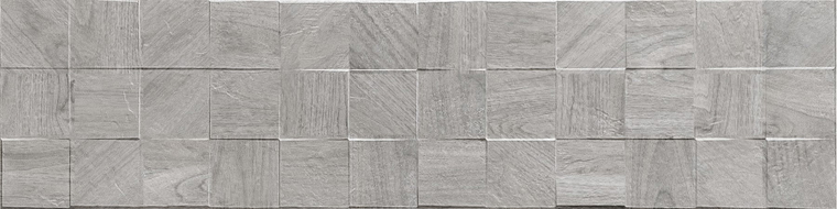 Mexen Riga Lyon Grey glazed porcelain rect. G1, wood-like wall tile 120 x 30 cm, matte - TL713-120-030-54