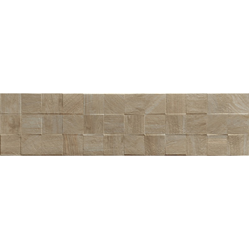 Mexen Riga Lyon Grigio glazed rectified porcelain stoneware, 120 x 30 cm wood-like wall tile, matte - TL713-120-030-55