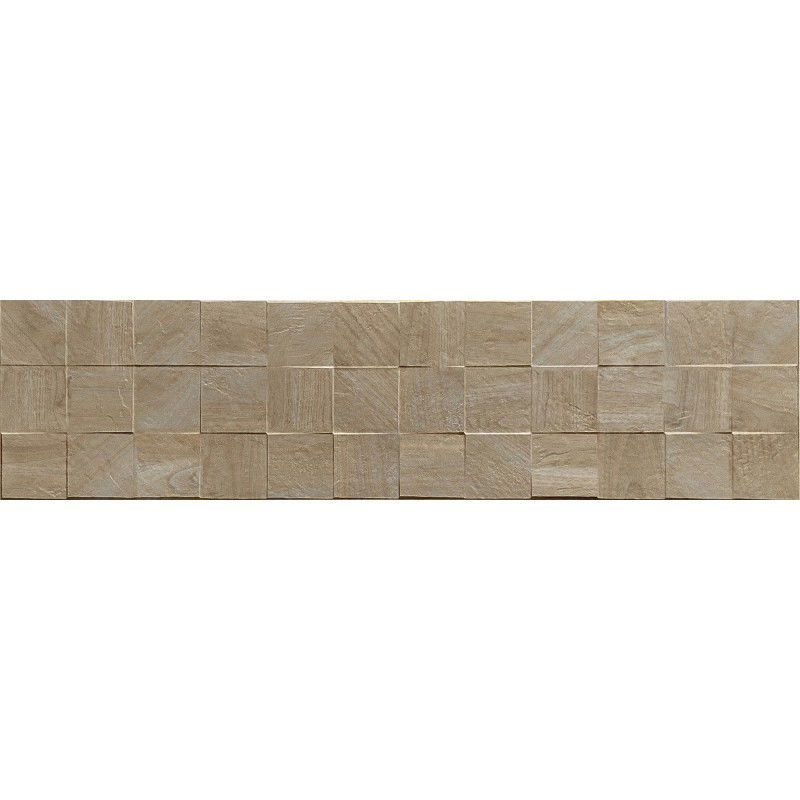 Mexen Riga Lyon Grigio glazed rectified porcelain tile, wood-like wall tile 120 x 30 cm, matte - TL713-120-030-55