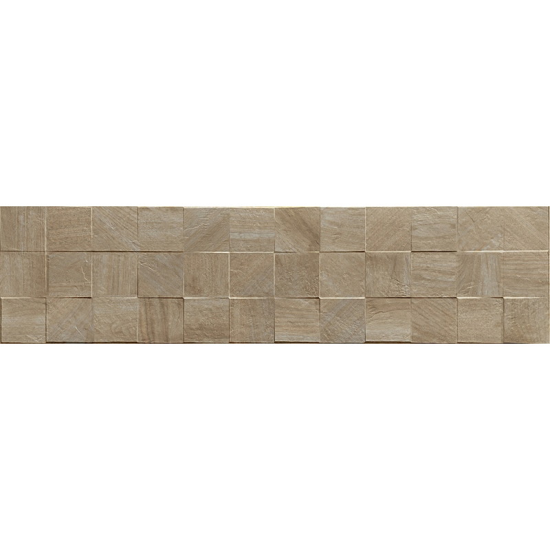 Mexen Riga Lyon Grigio glazed rectified porcelain stoneware, 120 x 30 cm wood-like wall tile, matte - TL713-120-030-55