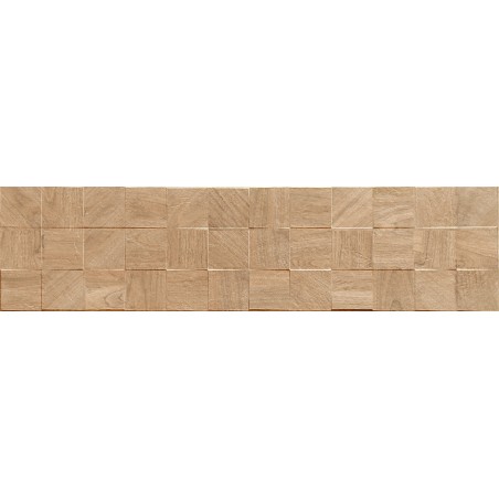 Mexen Riga Lyon Honey glazed rectified porcelain tile, wood-like wall tile 120 x 30 cm, matte - TL713-120-030-56