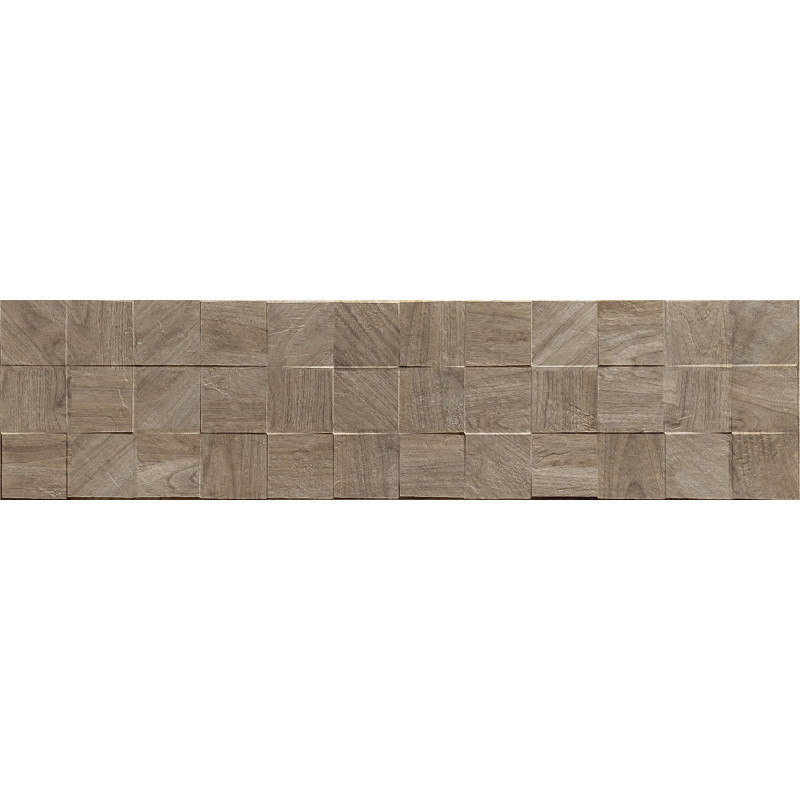 Mexen Riga Lyon Natural glazed rectified porcelain tile G1, wood-like wall tile 120 x 30 cm, matte - TL713-120-030-57