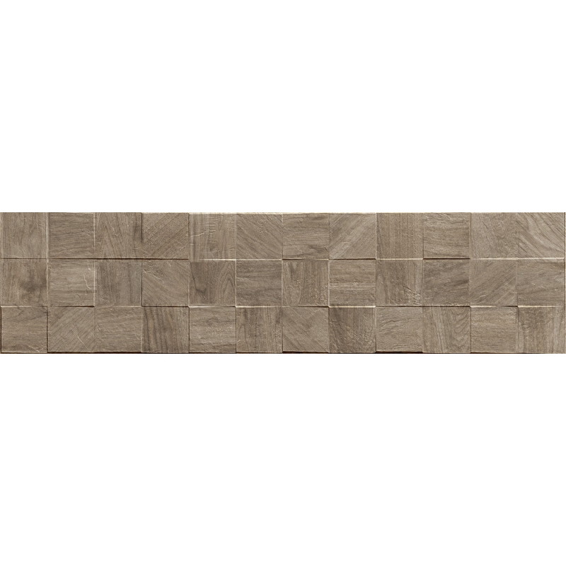 Mexen Riga Lyon Natural glazed rectified porcelain tile G1, wood-like wall tile 120 x 30 cm, matte - TL713-120-030-57