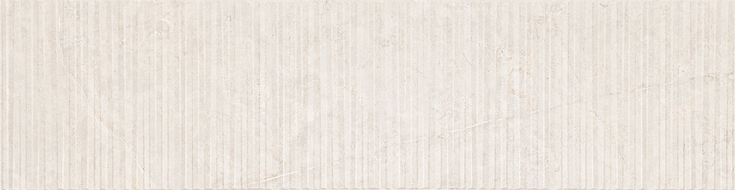 Mexen Flamingo Mayolica Bianco glazed porcelain rectified G1, wall tile 120 x 30 cm, carving - TL715-120-030-50