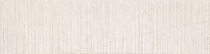Mexen Flamingo Mayolica Bianco glazed rectified stoneware G1, wall tile 120 x 30 cm, carving - TL715-120-030-50
