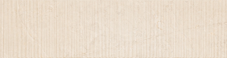 Mexen Flamingo Mayolica Crema glazed rectified porcelain stoneware tile G1, wall tile 120 x 30 cm, carving - TL715-120-030-51