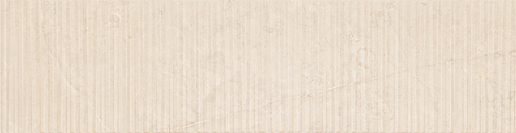 Mexen Flamingo Mayolica Crema glazed rectified stoneware G1, floor-wall tile 120 x 30 cm, carving - TL715-120-030-51