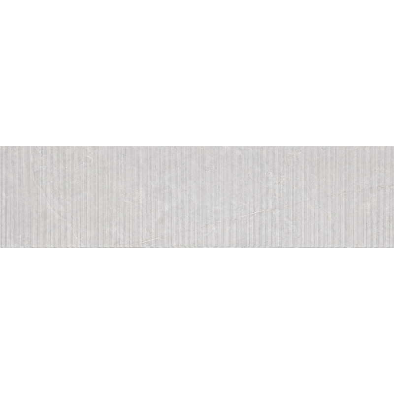 Mexen Flamingo Mayolica Gris glazed porcelain stoneware rectified. G1, wall tile 120 x 30 cm, carving - TL715-120-030-52