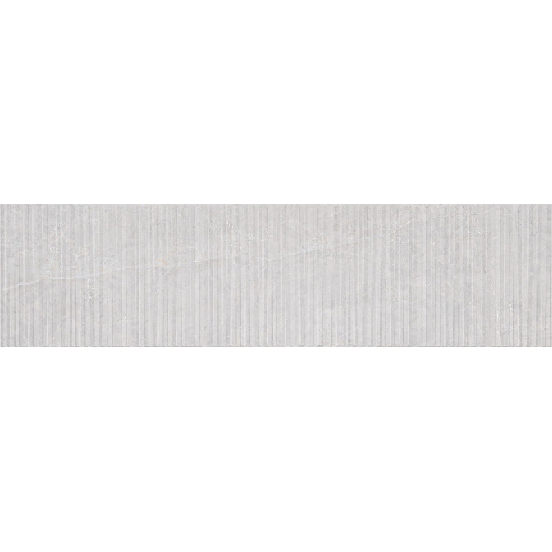 Mexen Flamingo Mayolica Gris glazed porcelain stoneware rectified. G1, wall tile 120 x 30 cm, carving - TL715-120-030-52