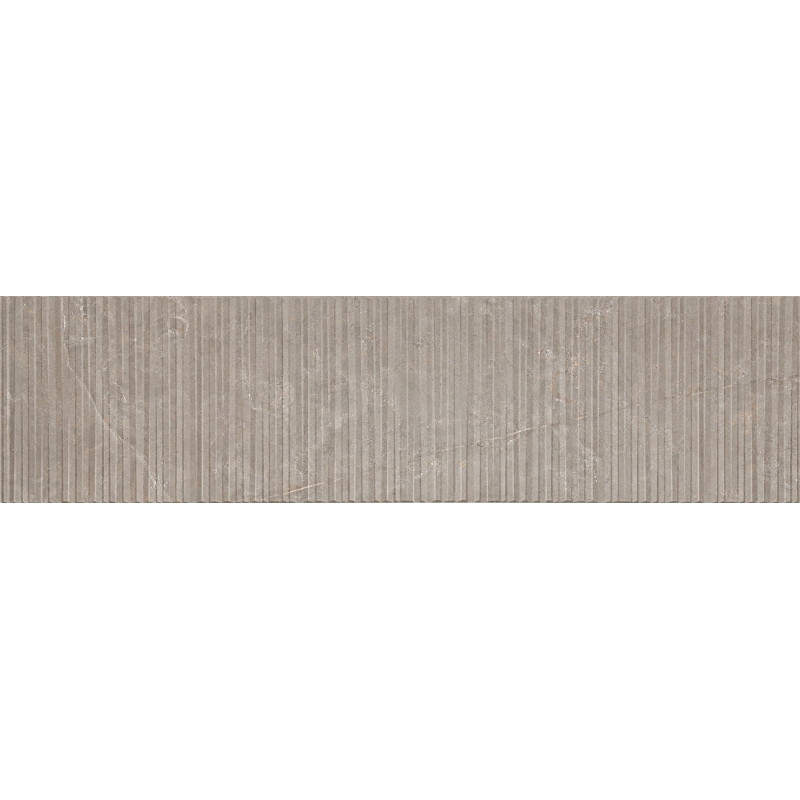 Mexen Flamingo Mayolica Mocha glazed rectified porcelain stoneware, wall tile 120 x 30 cm, carving - TL715-120-030-53