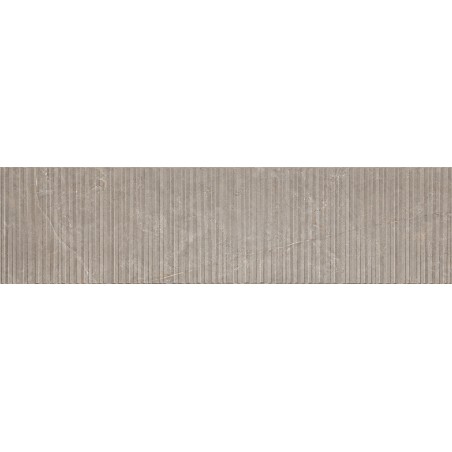Mexen Flamingo Mayolica Mocha glazed rectified porcelain stoneware, wall tile 120 x 30 cm, carving - TL715-120-030-53