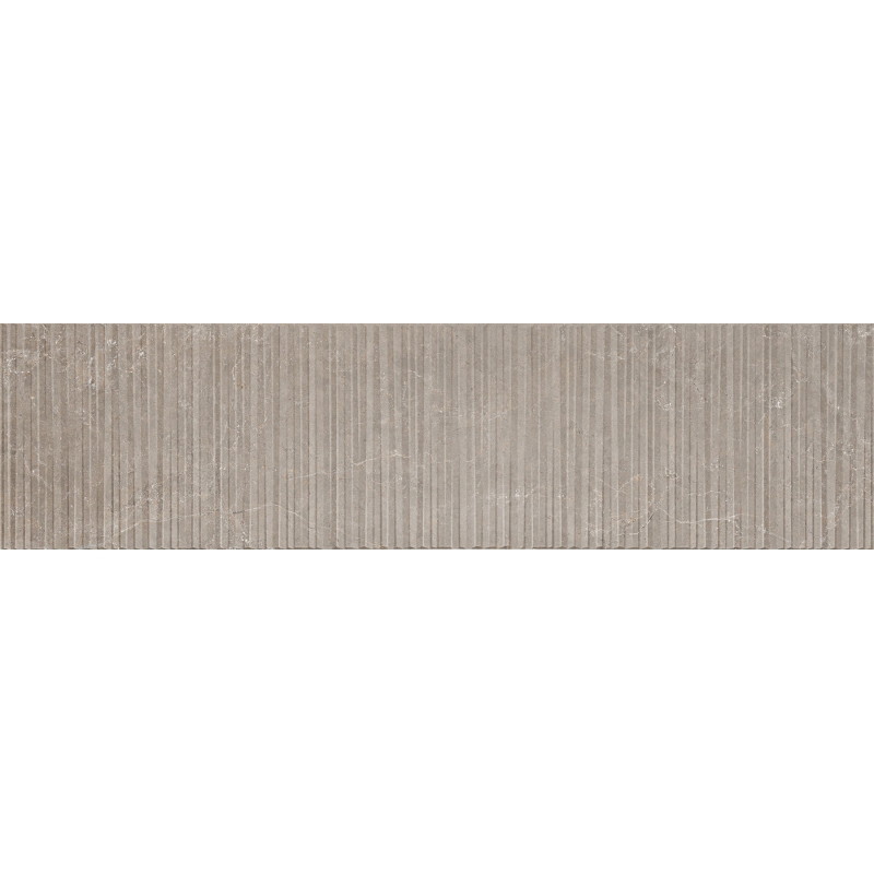 Mexen Flamingo Mayolica Mocha glazed rectified porcelain stoneware, wall tile 120 x 30 cm, carving - TL715-120-030-53