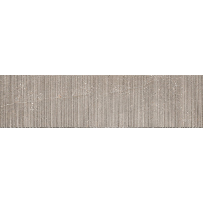 Mexen Flamingo Mayolica Mocha glazed rectified porcelain stoneware, wall tile 120 x 30 cm, carving - TL715-120-030-53